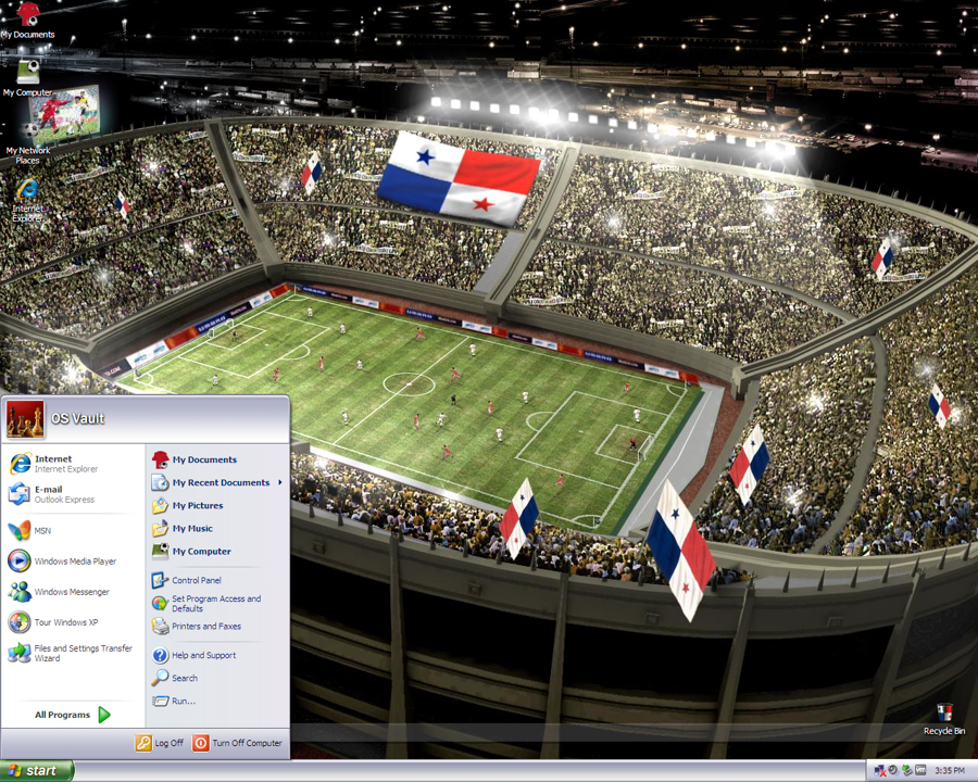 Panamanian Soccer Theme for Windows XP