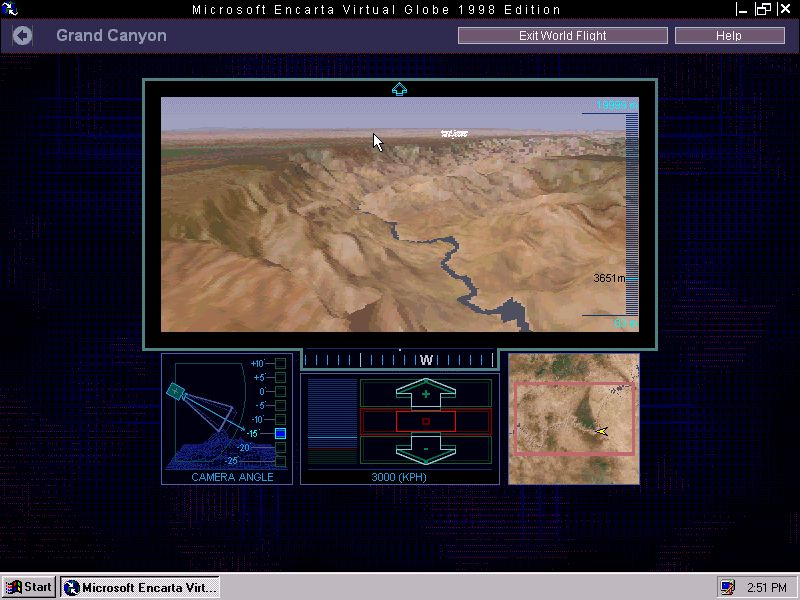 Microsoft Encarta Virtual Globe 1998 Edition