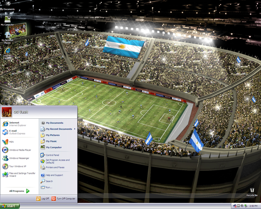 Argentinian Soccer Theme for Windows XP