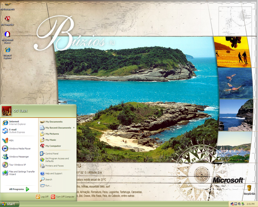 Beaches of Brazil Theme for Windows XP