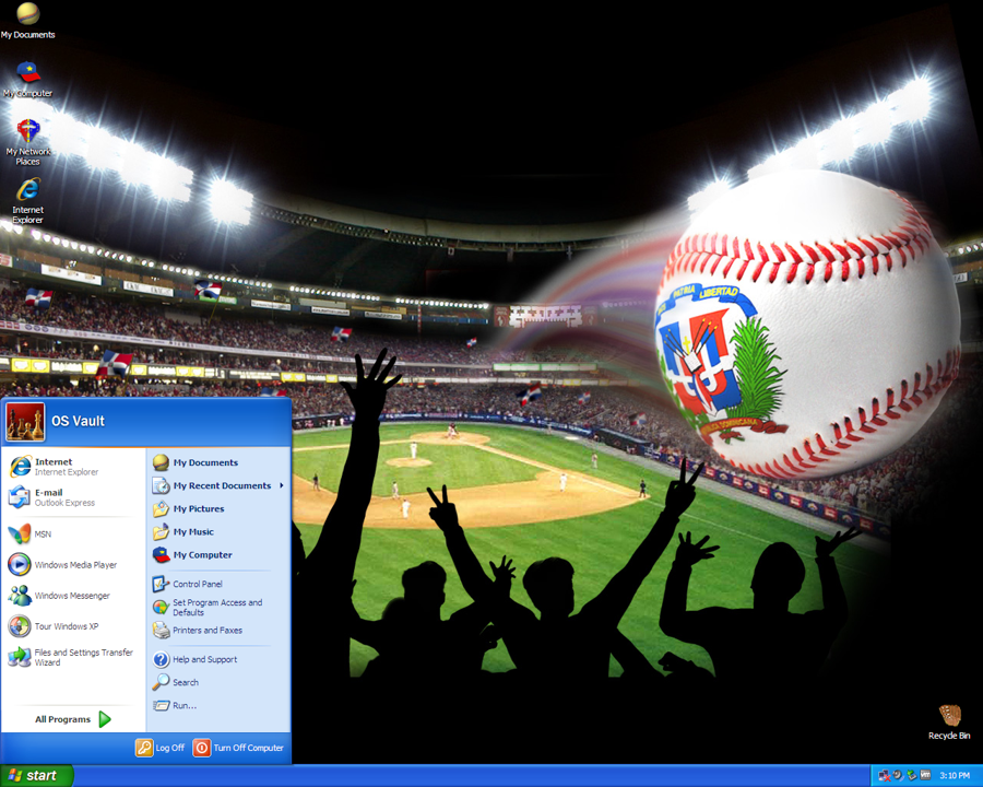 Dominican Baseball Theme for Windows XP