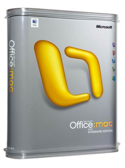Microsoft Office for Mac (2004) Standard Edition packaging