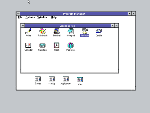 Windows 3.1 Beta desktop