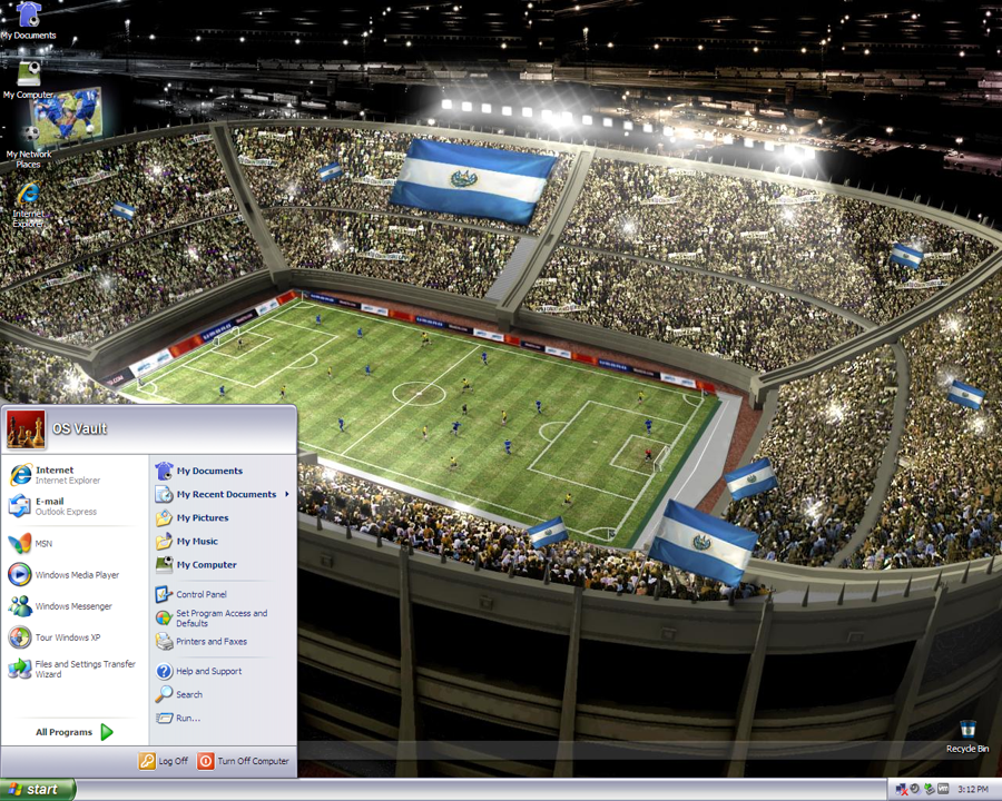 El Salvadorian Soccer Theme for Windows XP