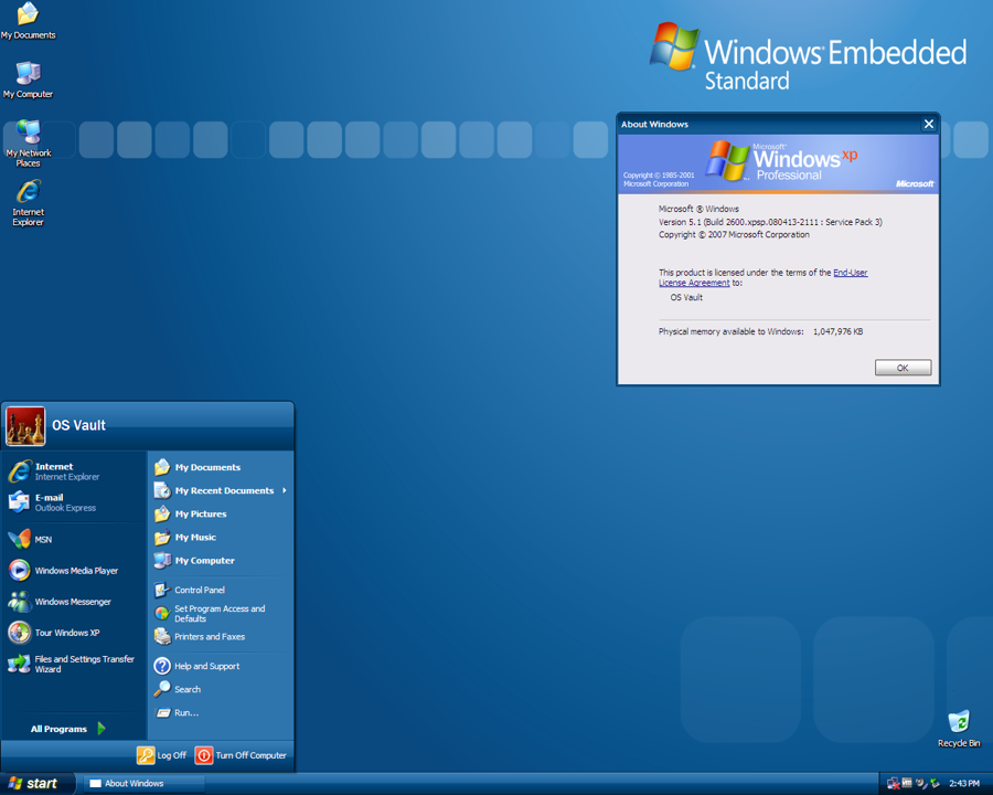 Embedded Theme for Windows XP
