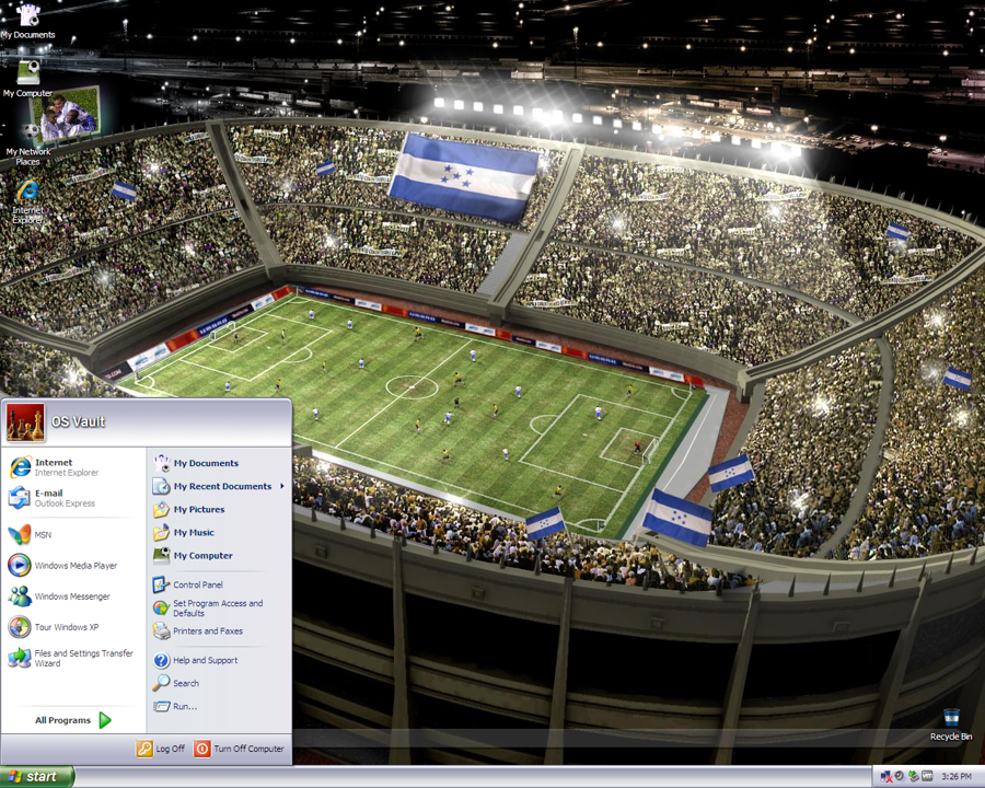 Hondurasian Soccer Theme for Windows XP