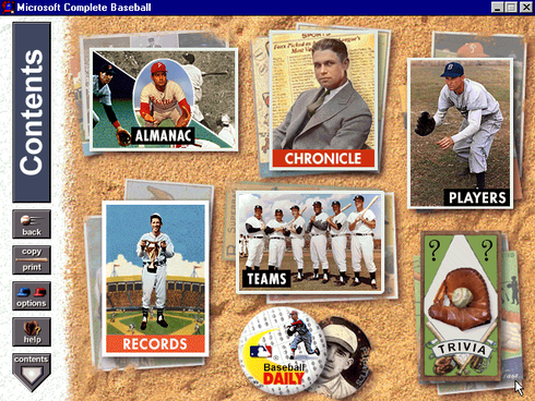 Microsoft Complete Baseball 1994 screenshot