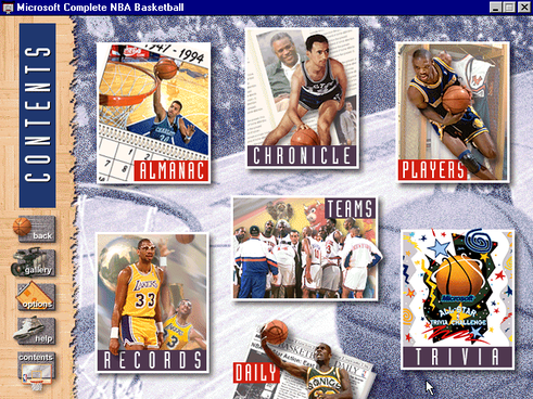Microsoft Complete Basketball 1994-95 screenshot
