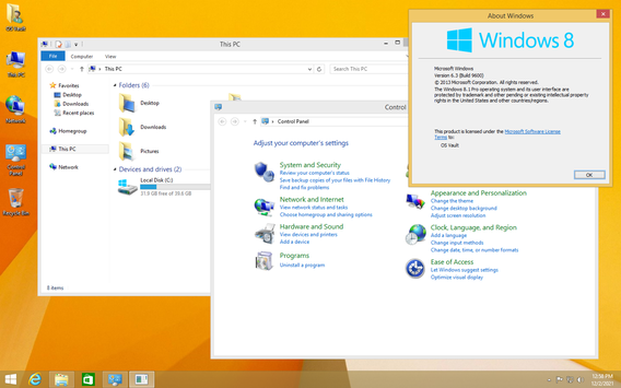 Windows 8.1 Pro (w/ update) desktop