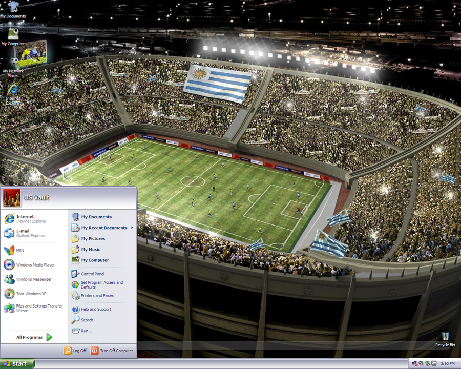Uruguayan Soccer Theme for Windows XP